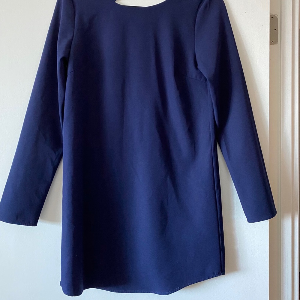 Navy blue long sleeve dress